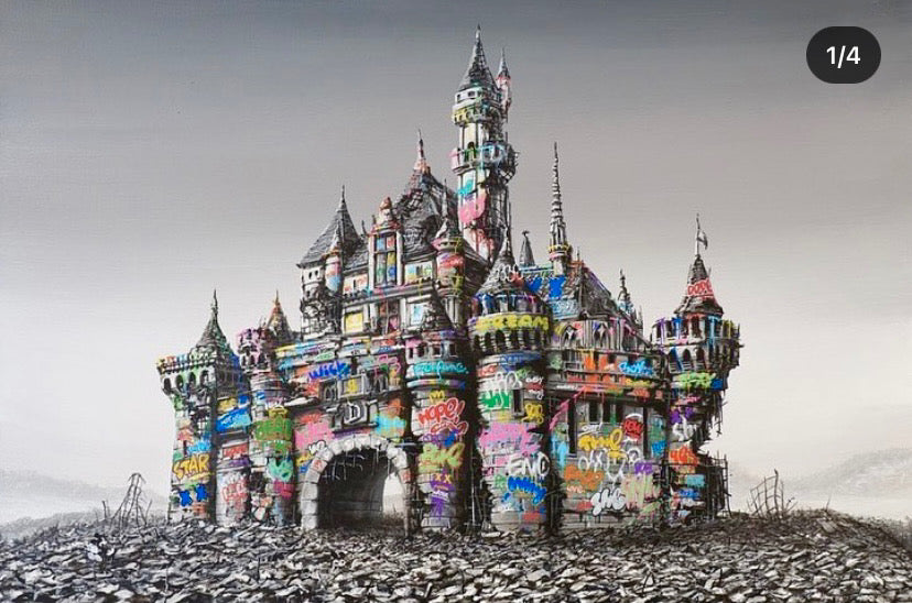 Dismaland castle  Giclée print